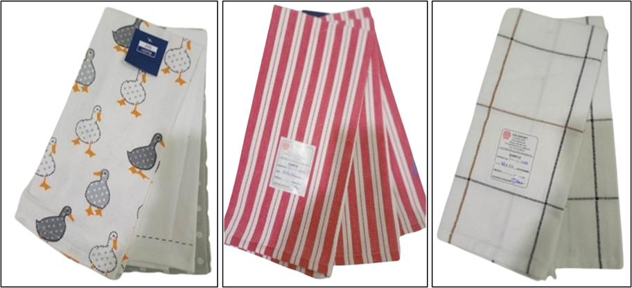 Offer# 3007 100% Cotton 3 Pc Kitchen Towel Stock