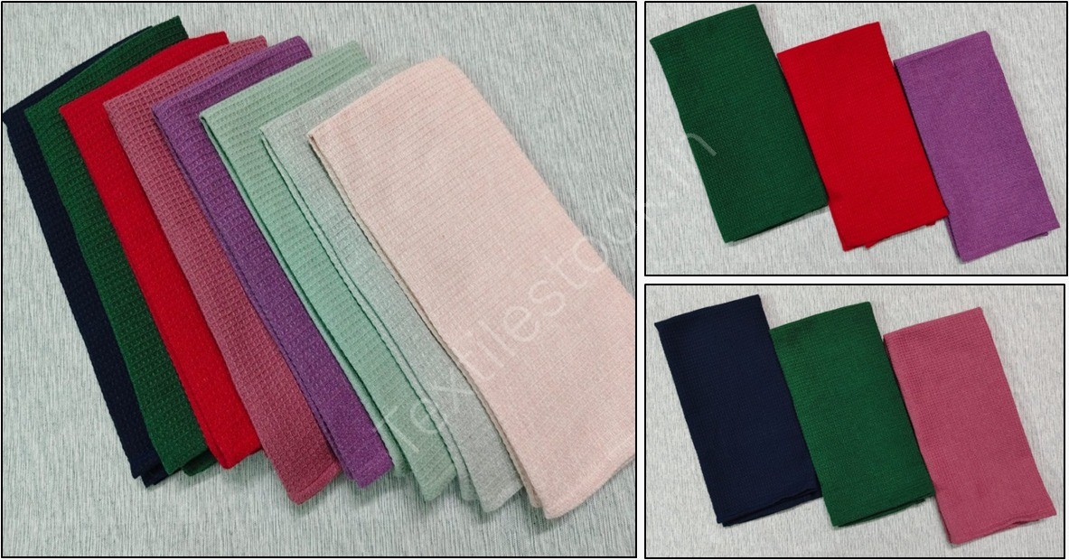Offer# 3153- 100% Cotton Herringbone (Waffle) kitchen Towel