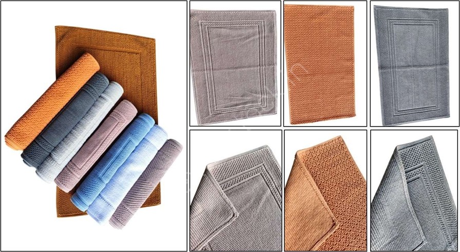 Offer #3130 100% Cotton Dobbie & Jacquard Bathmats Stock