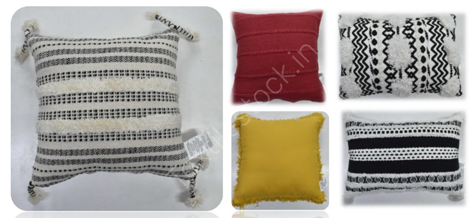 Offer # 3136- 100% Cotton Woven Cushions With Vacum Pack
