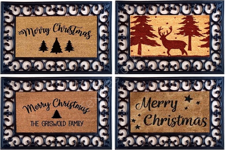 Offer # 4000- Xmas Designs Coir Brush Rubber Grill Mat Stock