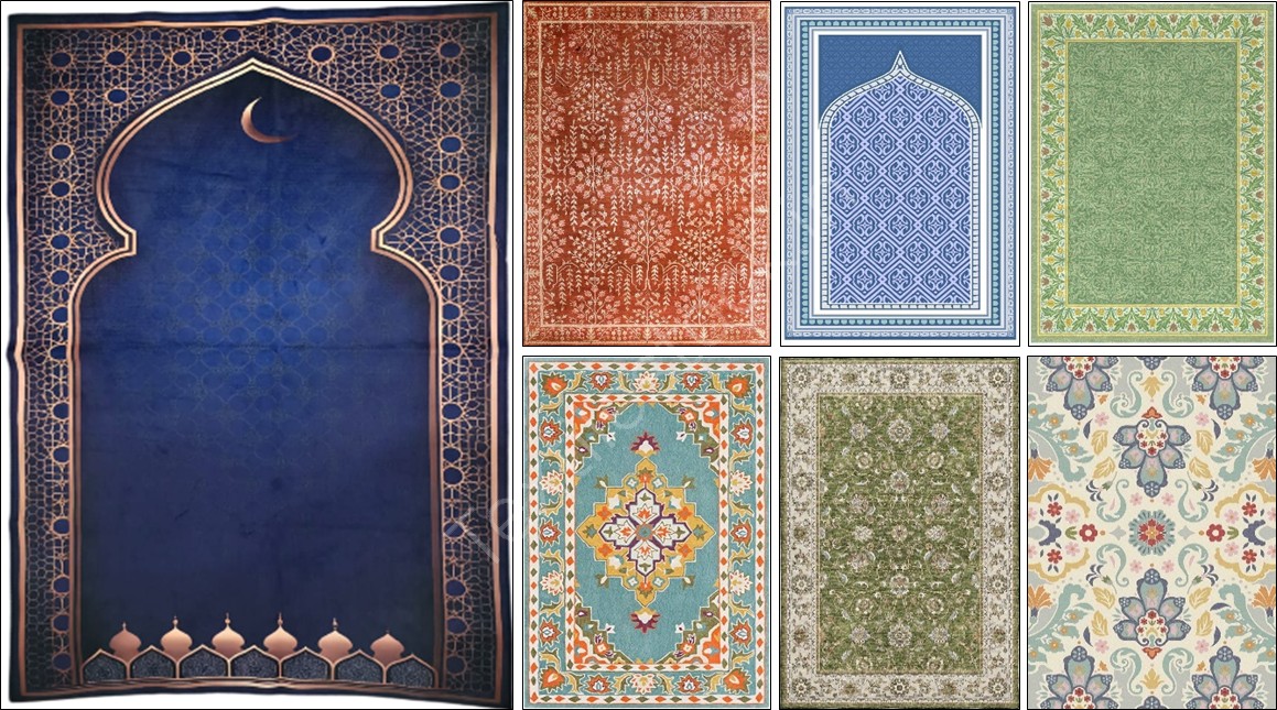 Offer # 3174- Digital Print Velvet Kitchen Rugs Stock