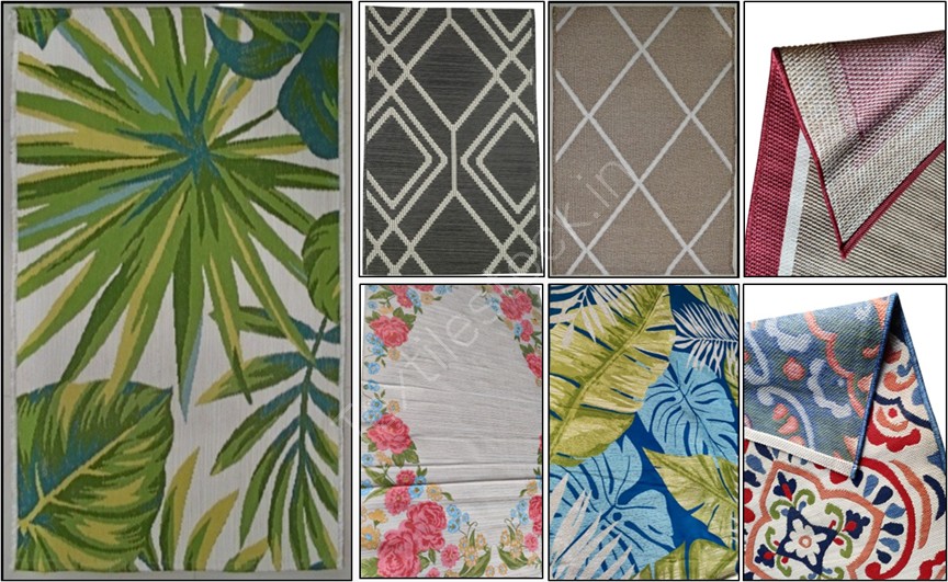 Offer# 3131 Rugs With Anti Skid Action Backing For Outdoor