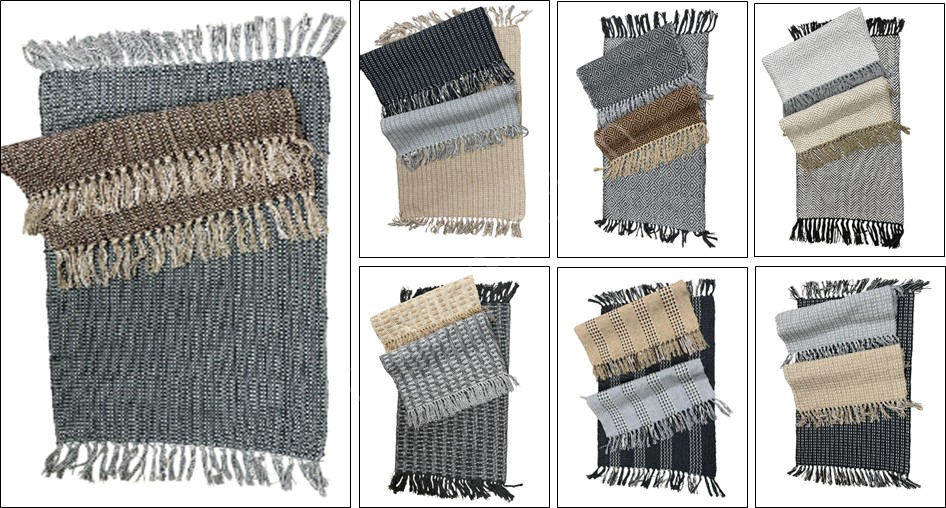 Offer # 3164- 100% Cotton Handwoven Promotional Rugs  Stock