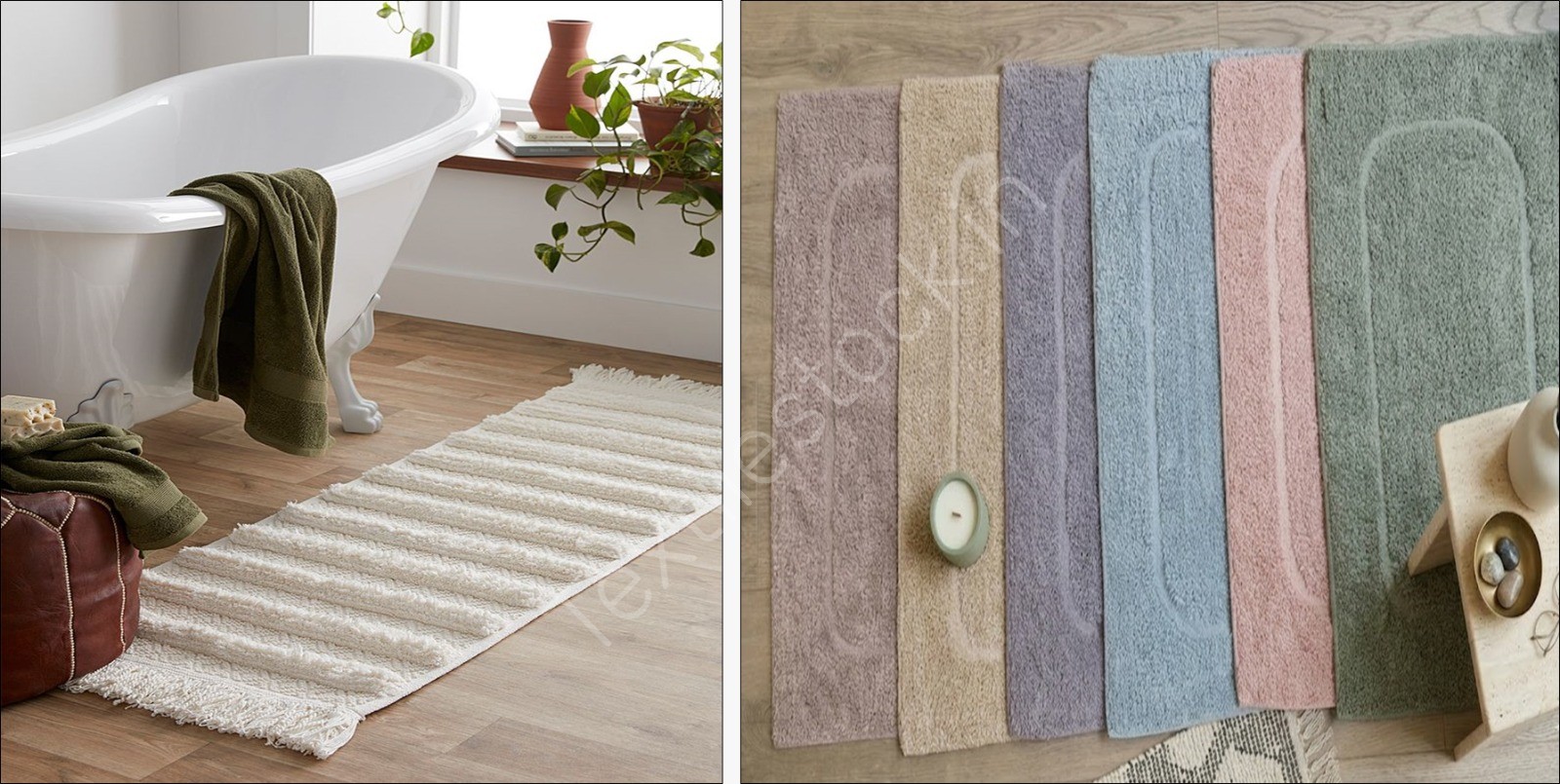 Offer # 3195- 100% Cotton Organized Tufted Bathmats Stock