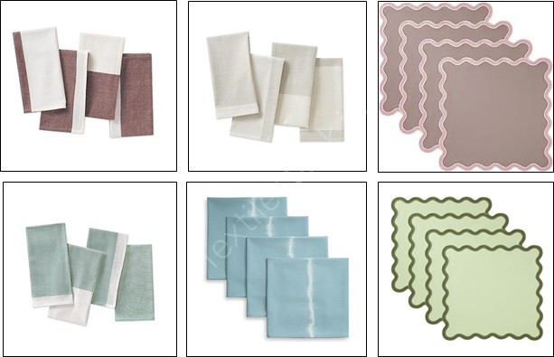 TS-007# Cotton NapkinTowel Set of 3 , Set of 4 & Set of 8  Stock