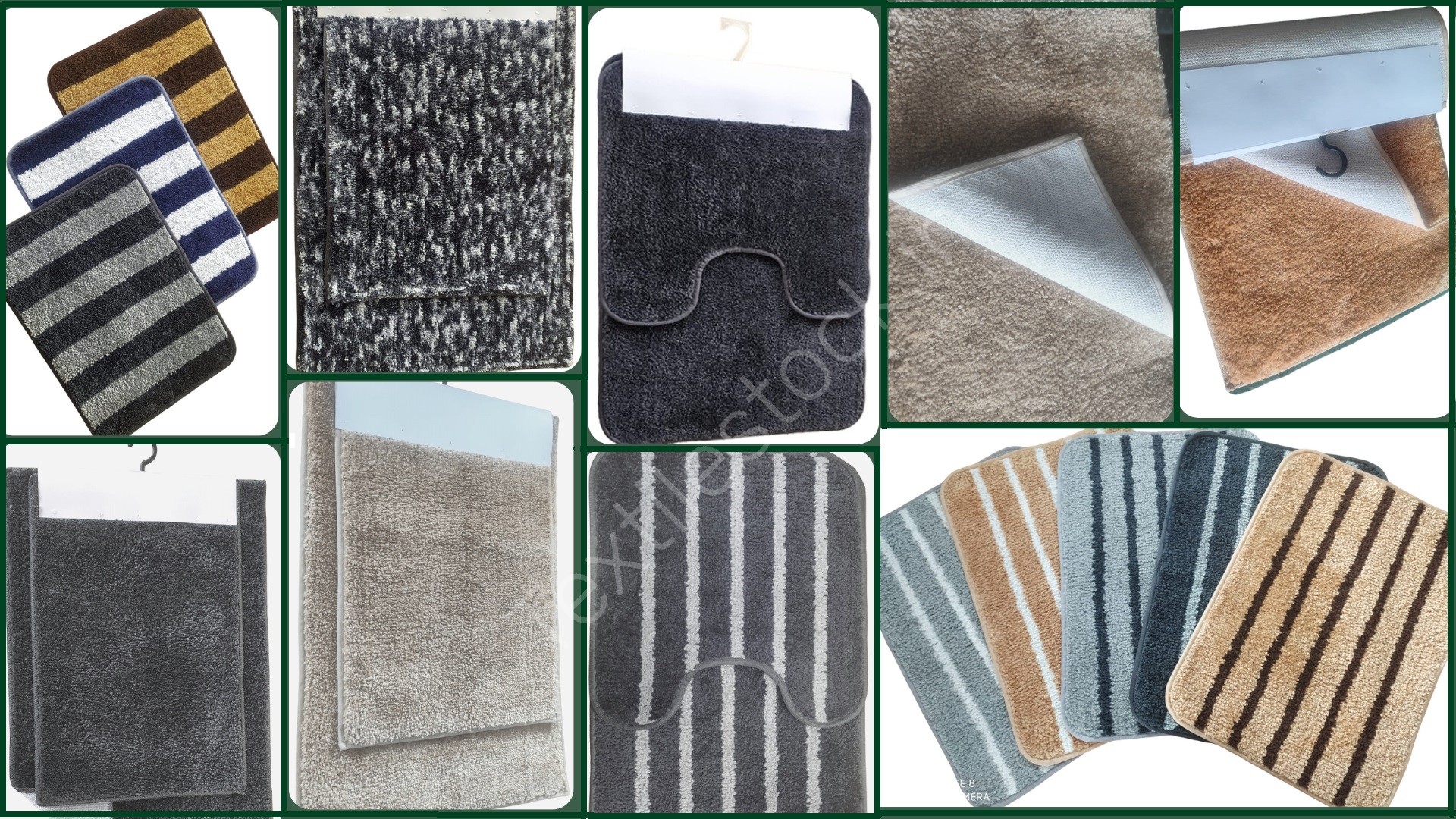 Offer# - 2902 Anti Skid Micro Bathmat Set Stock