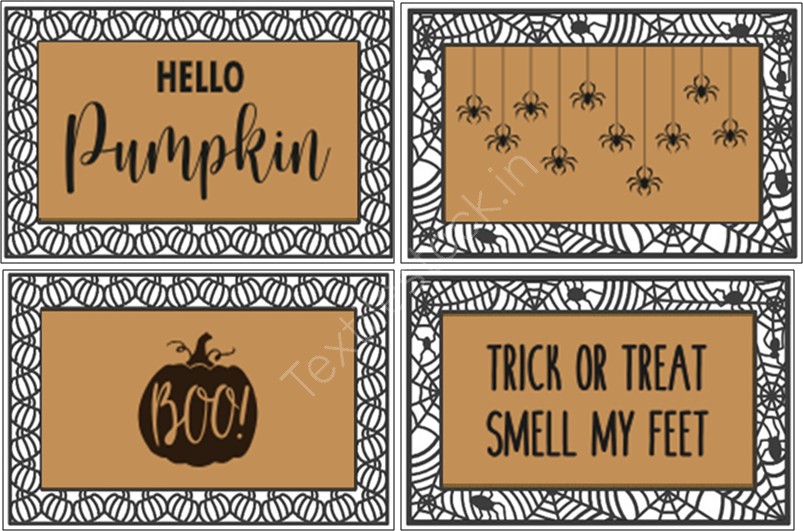 Offer # 4002- Halloween Coir Brush Rubber Grill Mat 1x40 ft