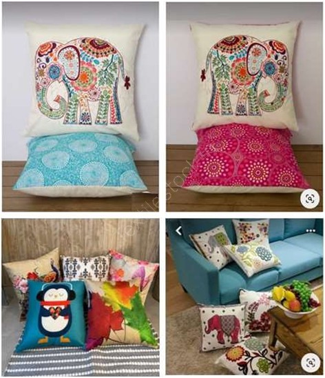 Offer# 3023 Digital Print Poly Cushions Stock