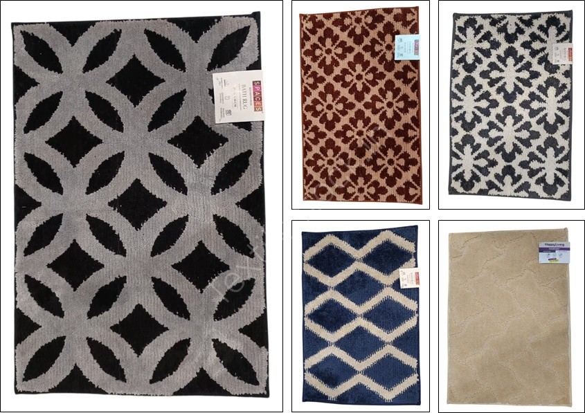 Offer # 3169- 100% Micro Bathmats With TPR Anti Akid Backing Stock