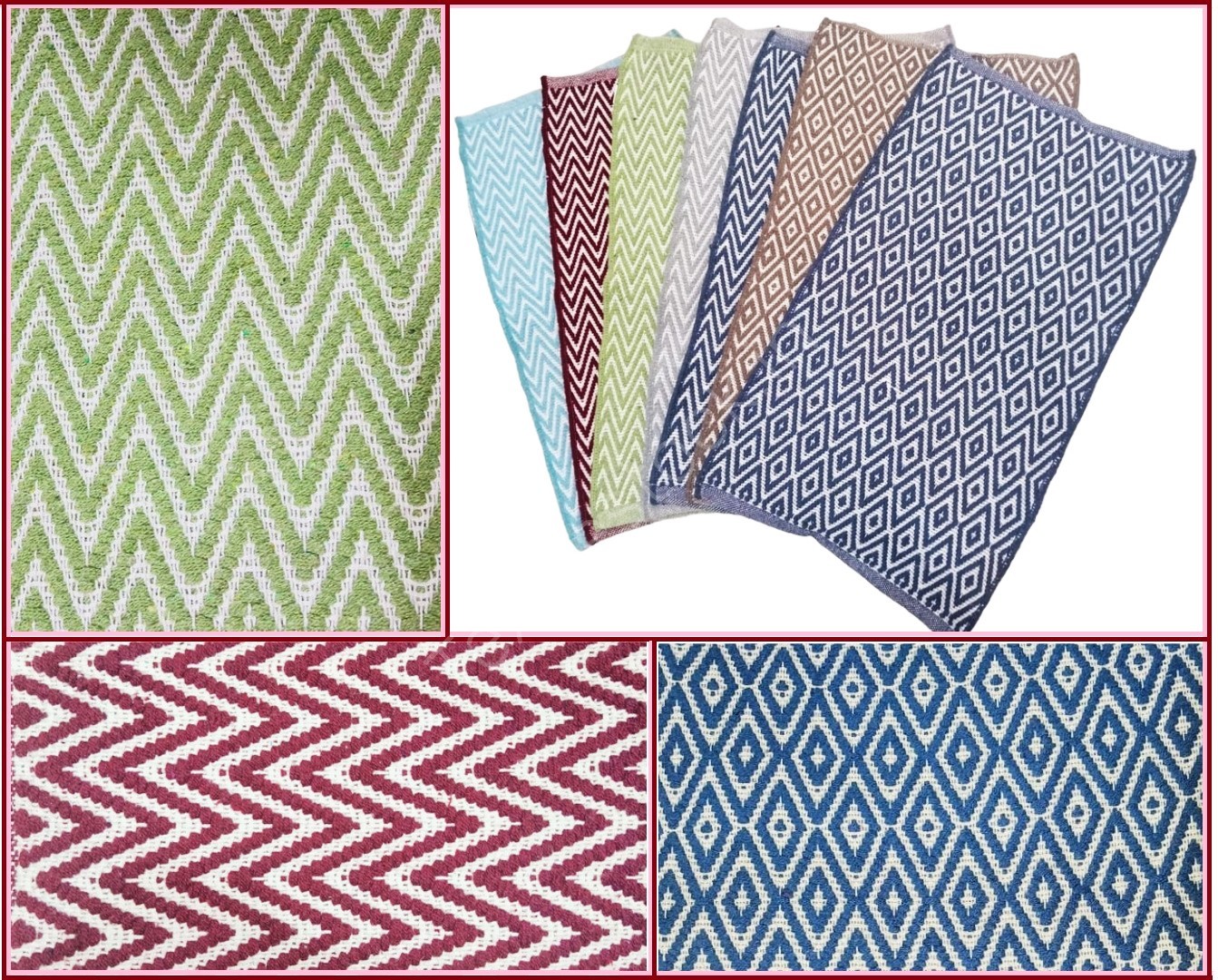 Offer # 2901- 100% Cotton Cheveron Rugs