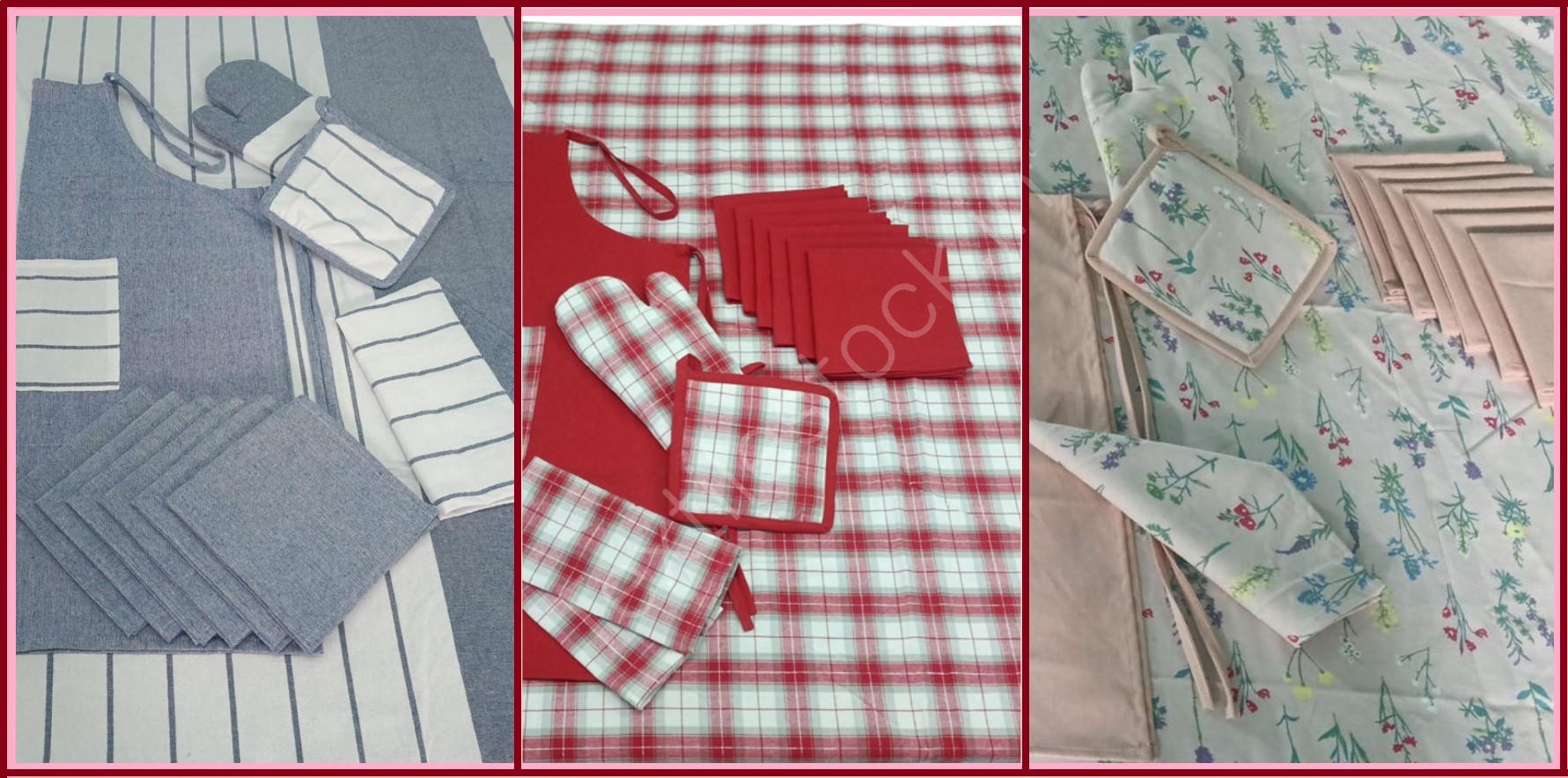 Offer # 2904- 11 Pc Set- Table cover, Napkin, Apron, Gloves