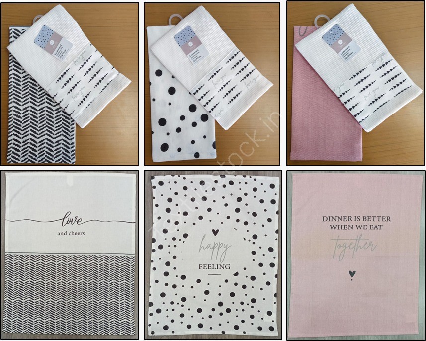 Offer # 3108 100% Cotton Kitchen Towel Set Stock