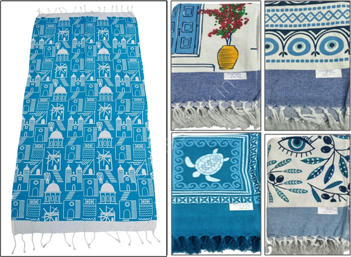 Offer # 3096- 100% Cotton Printed Beach Towel Stock