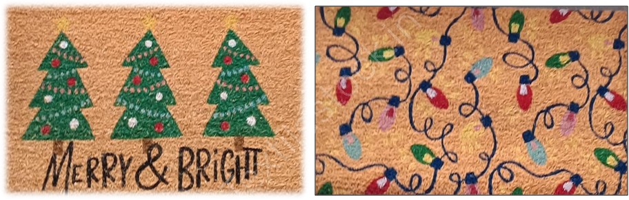 Offer # 3118- X-Mas Pvc Backed Coir Mat Stock