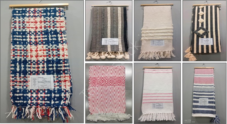 Offer # 3093- Designer Wool, Acrylic & Cotton Throws Stock