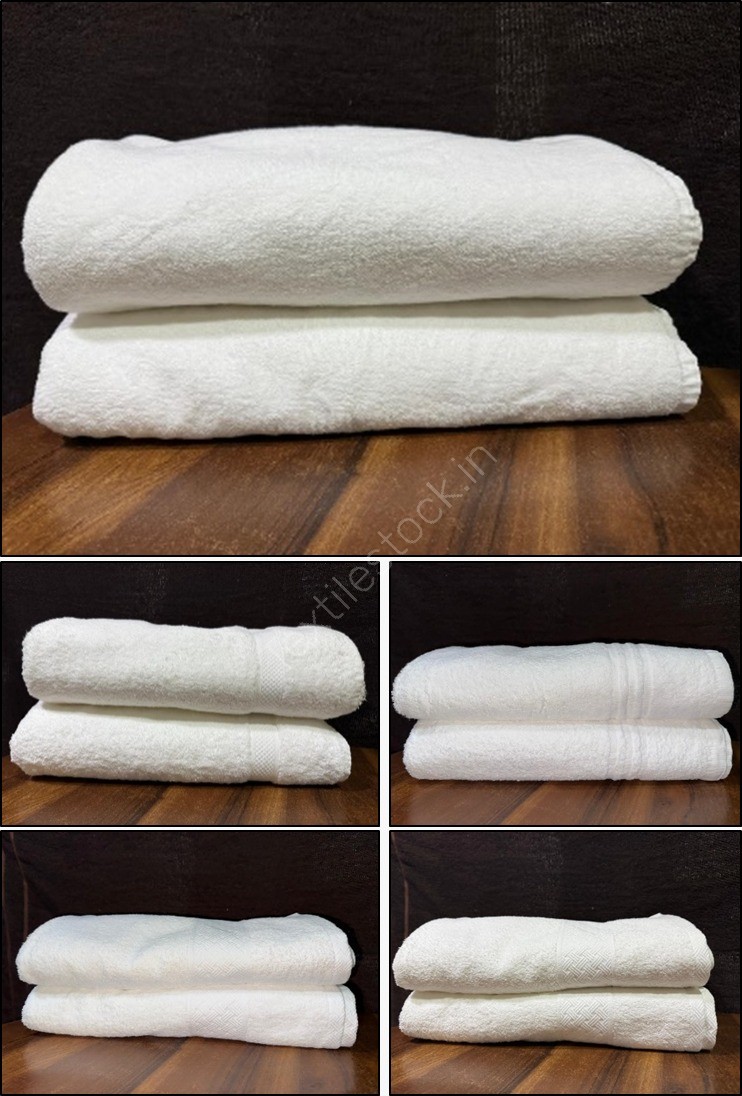 Offer # 3216- 100% Cotton White Bathsheet Stock