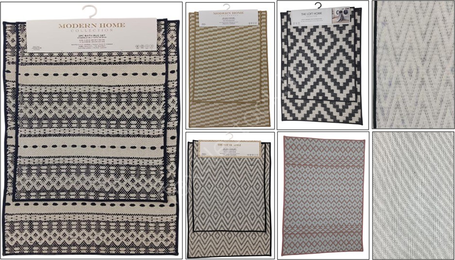 Offer# 3071- Anti Skid Cotton Woven TPR Backed Utility Rugs