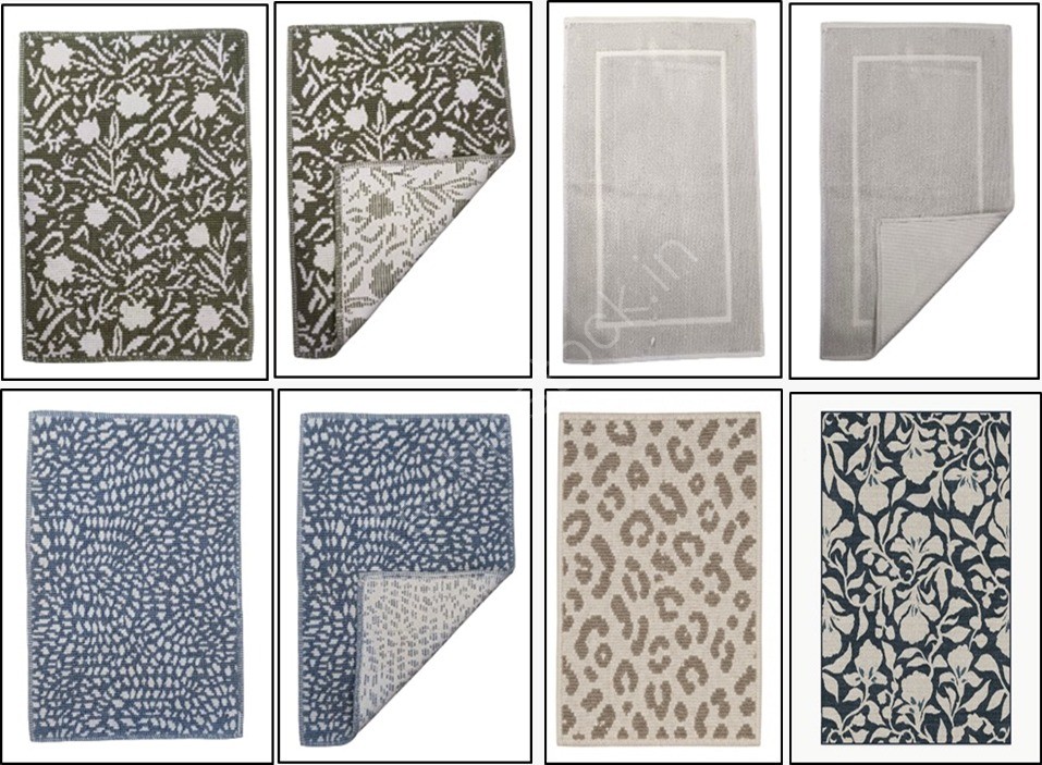 Offer # 3209 100% cotton Jacquard & Dobbie Designer Bathmats  Stock