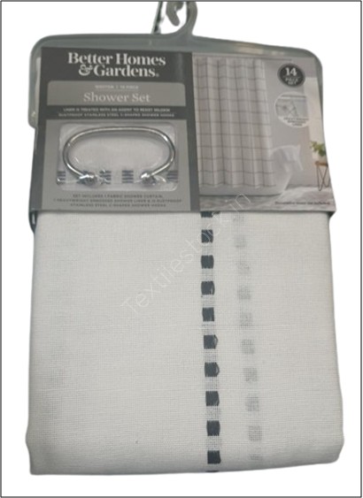 Offer # 3076- Poly Cotton Shower Curtain Stock