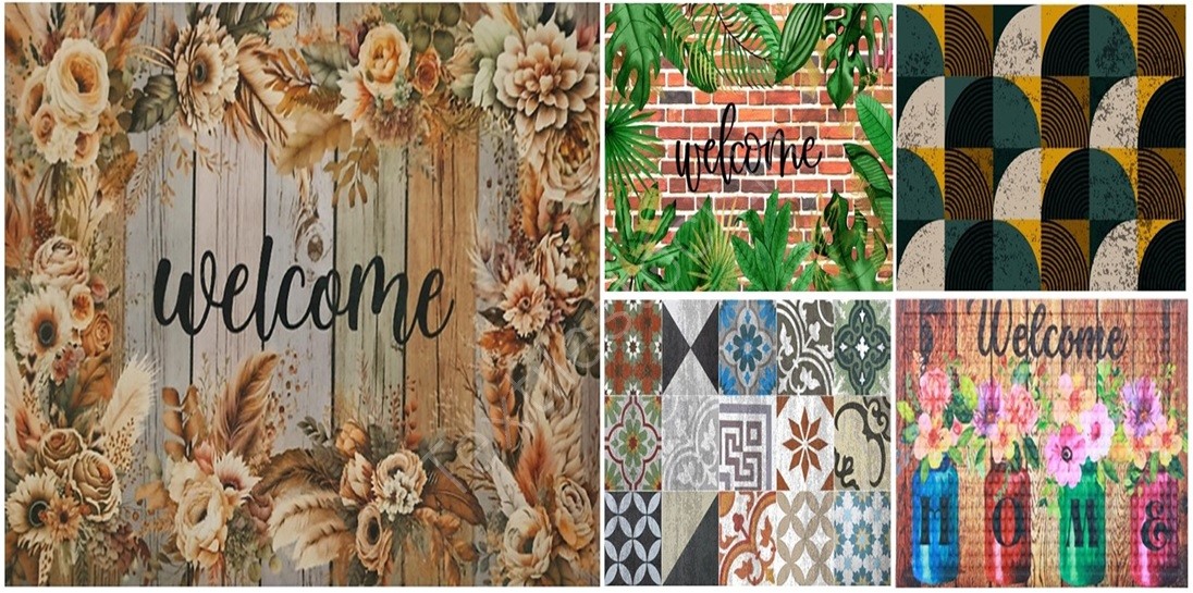 Offer #2957- Digital Printed PET Doormat With Recycled Rubbe