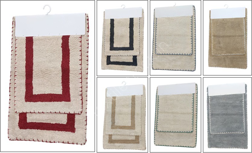 Offer # 3045- Designer Cotton Bathmat Set Stock