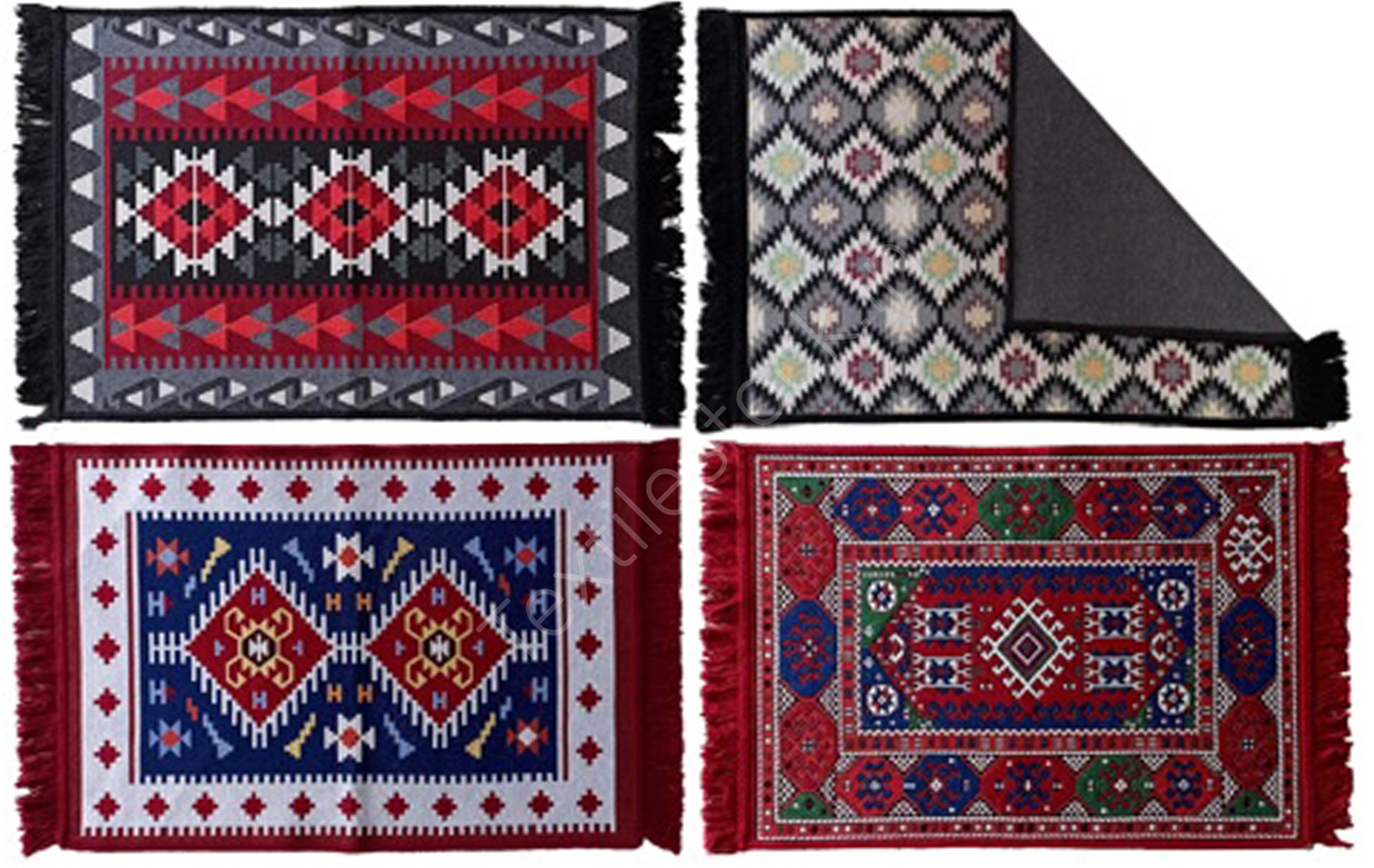 Offer # 2961- 100% Cotton Anti Skid Tapestry Rug Stock
