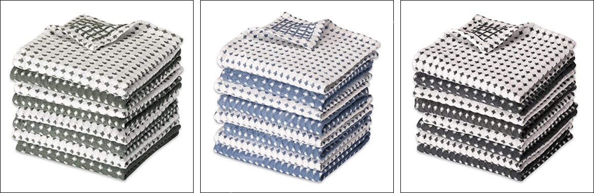 TS-004# Cotton Tuscany Dish Cloth Set of 8 Stock