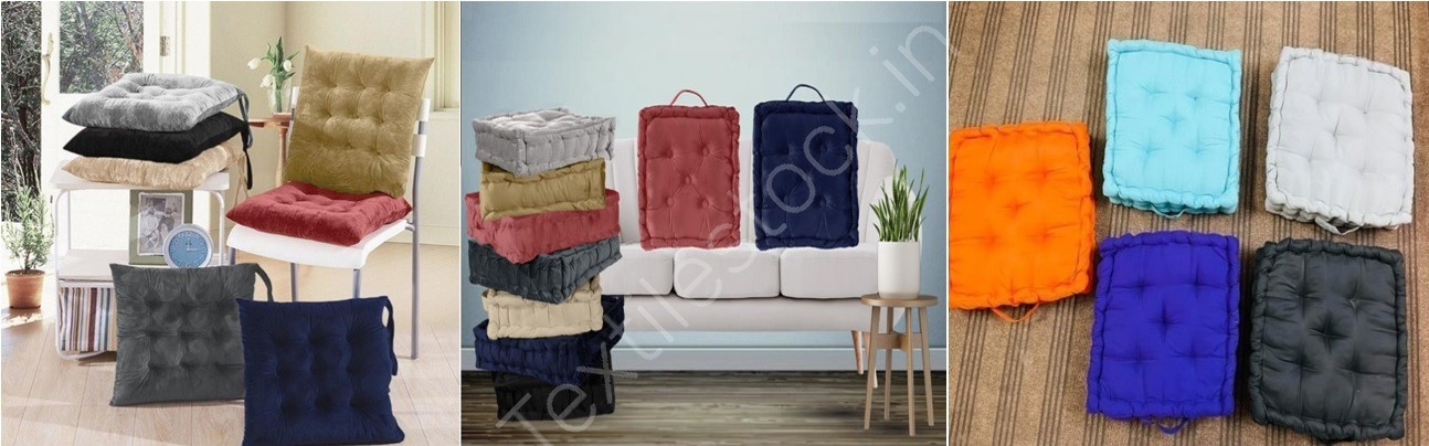 Offer # 2955- Poly & Velvet Seat Cushions Stock