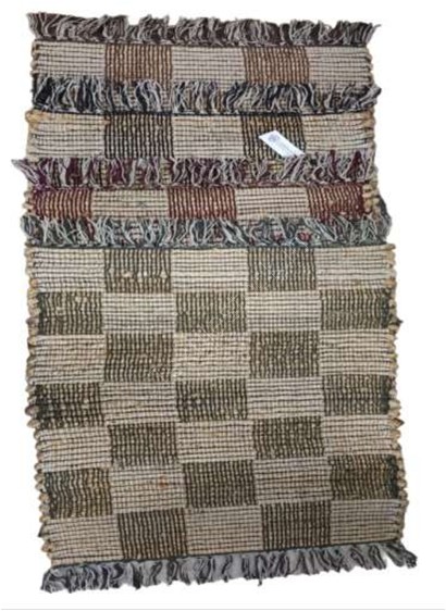 Offer# 3025 Organized Jute Cotton  Rug Stock
