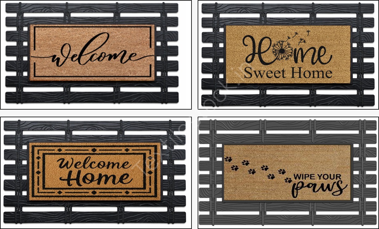 Offer # 3196- 3 X 40 HQ Coir Brush Rubber Printed Mat Stock