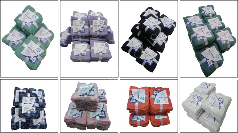 Offer # 3055 - 100% Cotton 5pc Dish Cloth Stock