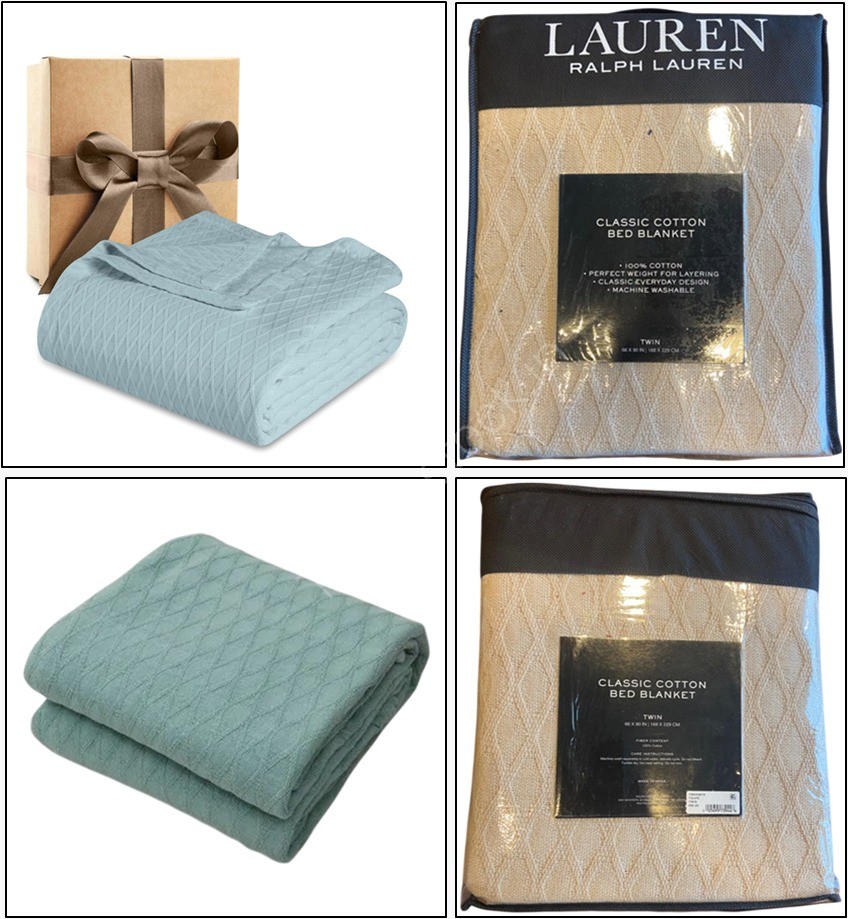 Offer# 3141- 100% Cotton Organized Raulph Lauren Blanket