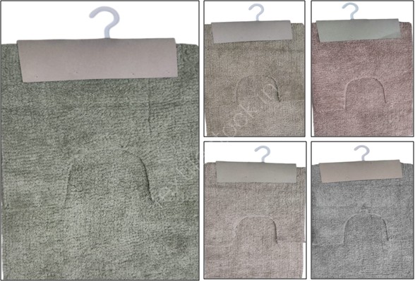 Offer # 3090- Anti Skid 2 Pc Cotton Bathmat Set with Contour Stock