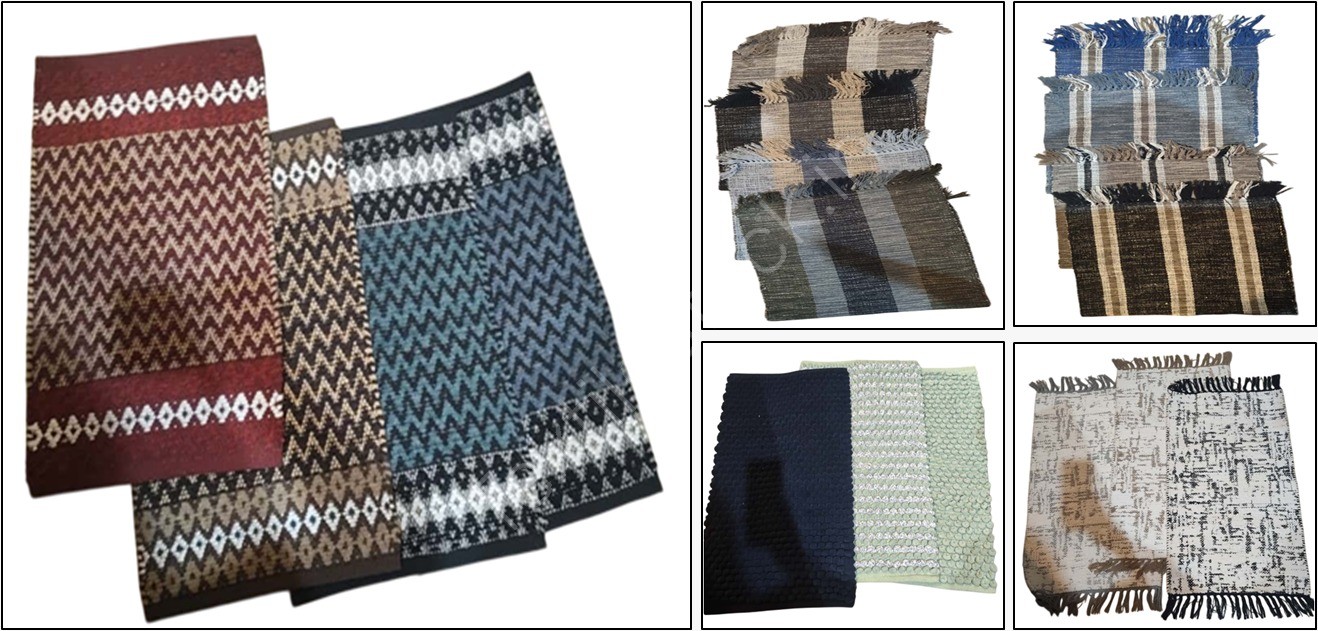 Offer # 3145- 100% Cotton & Micro Blnded Handwoven Rugs