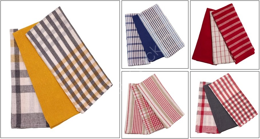 Offer # 2983 Cotton Kitchen Towel Set of 3 Stock