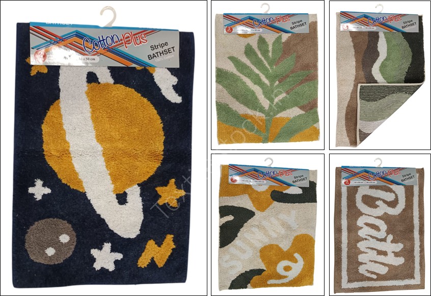 Offer # 3172- 100% Cotton Designer Bathmats Stock