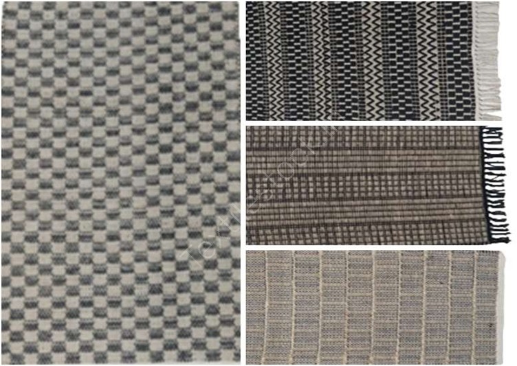 Offer # 2971 Cotton Handloom Jute Rugs Stock