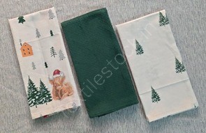 Offer # 3213- 100% Kitchen Towel Set of 3pcs Stock