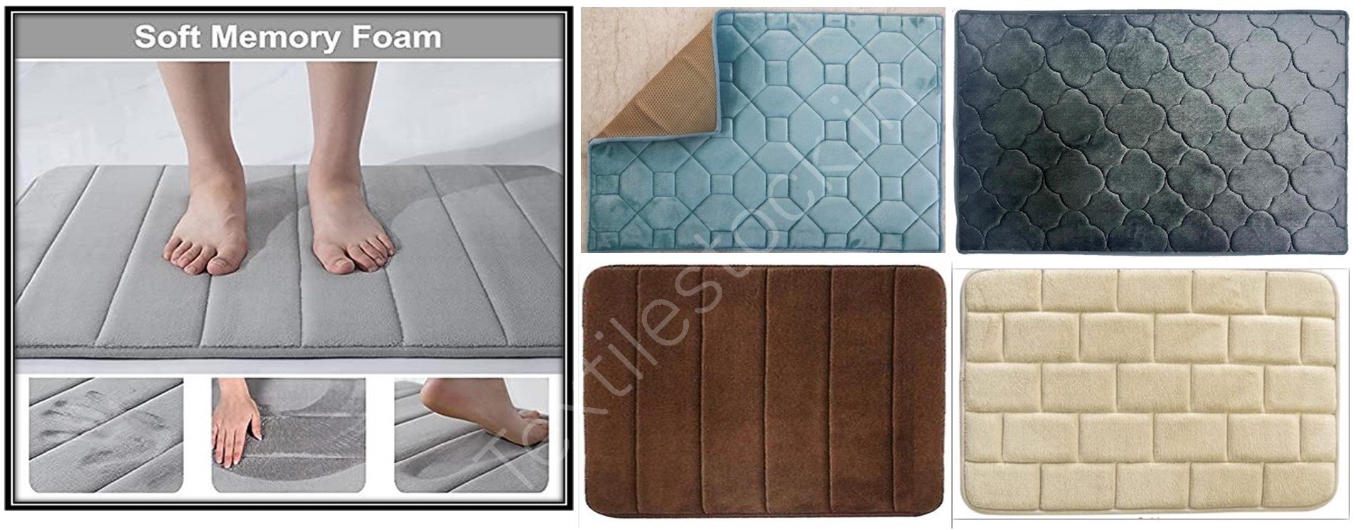 Offer # 2947- 2 PC Memory Foam Bathmat Set Stock