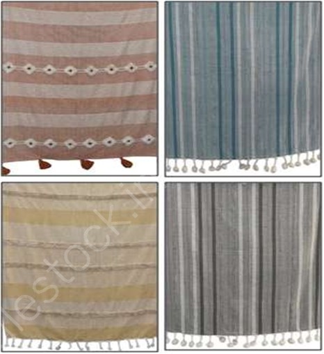 Offer# 2863 Designer 100% Cotton Throws Stock